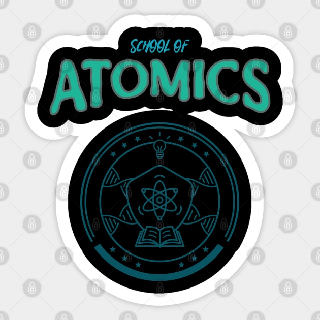 school of atmoics Sticker by BB Funny Store